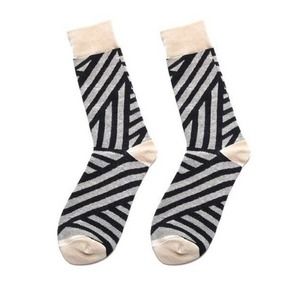 Geometric Cotton Fashion Socks One Size NNT